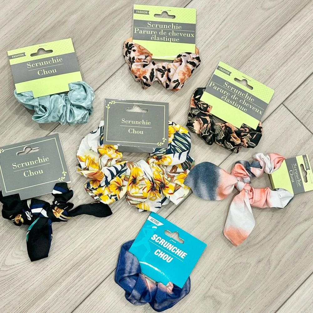 7 Chou Scrunchies Hair Tie New Bundle Pack